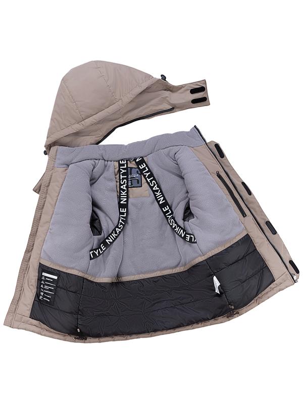 картинка Куртка зимняя для мальчика NIKASTYLE 4з3924 Капучино от магазина детских товаров ALiSa