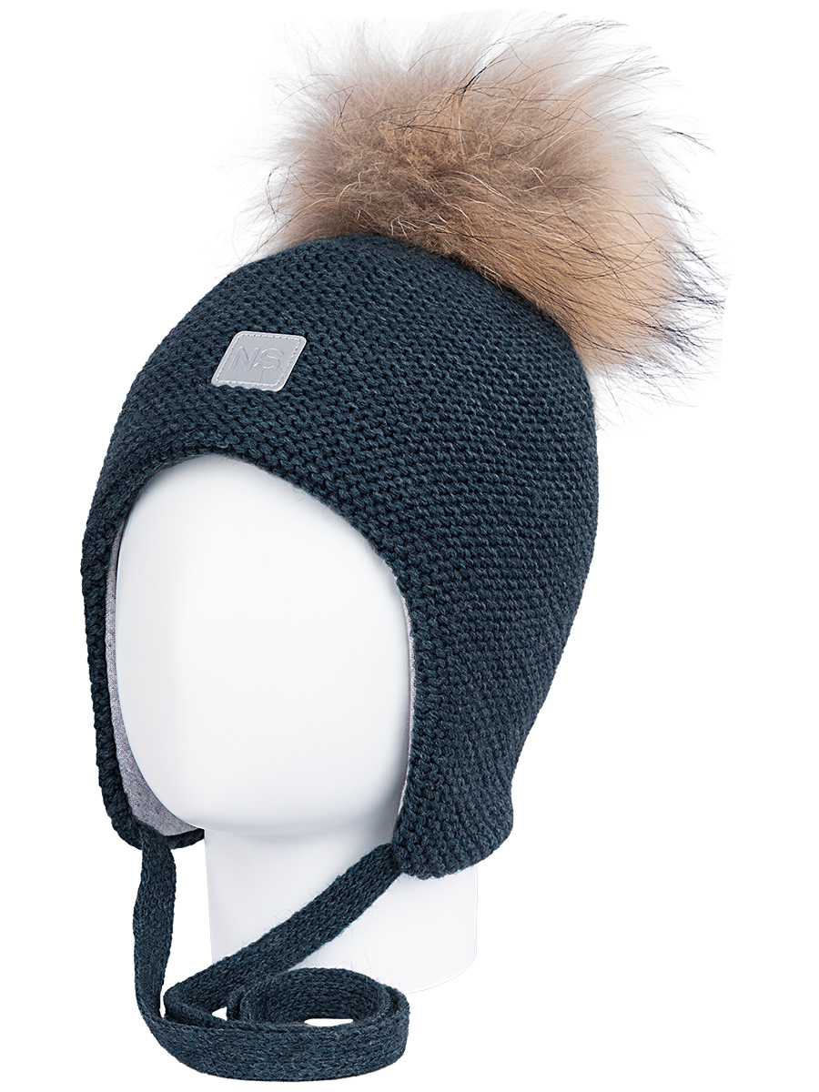 картинка Шапка утепленная для мальчика NIKASTYLE 11з10123 джинсовый от магазина детских товаров ALiSa
