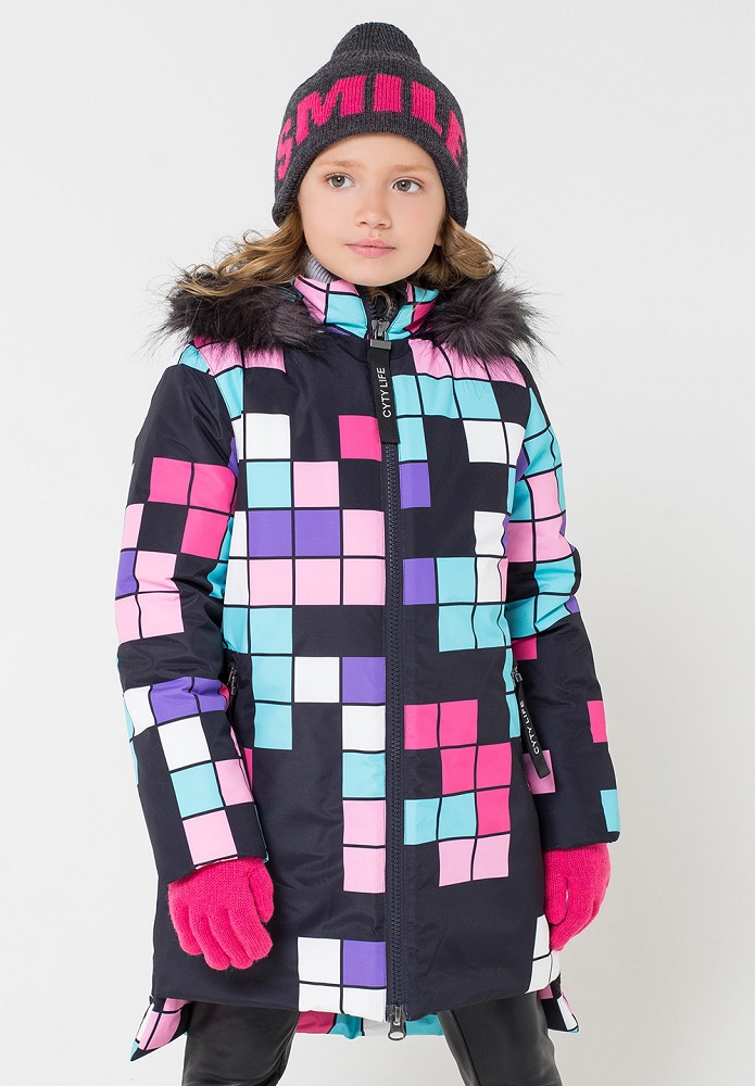 картинка Пальто зимнее для девочки Crockid ВК 38037/н/1 ГР от магазина детских товаров ALiSa