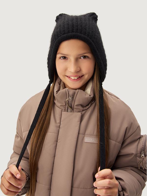 картинка Шапка зимняя для девочки NIKASTYLE 11з16225 Черный от магазина детских товаров ALiSa