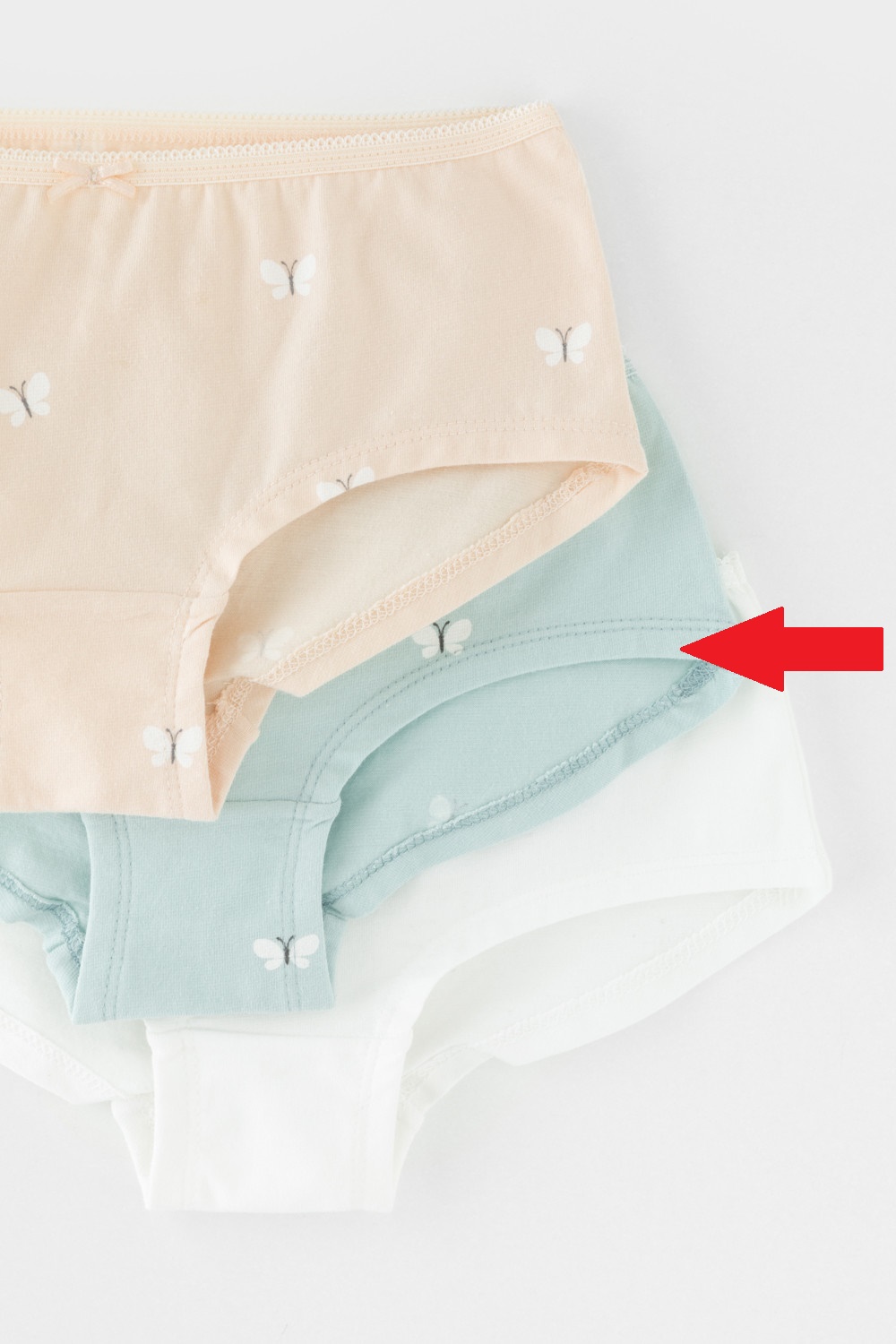 картинка Трусы для девочки Crockid К 1964-3 голубой опал, персиковый зефир, бабочки (голубой) от магазина детских товаров ALiSa