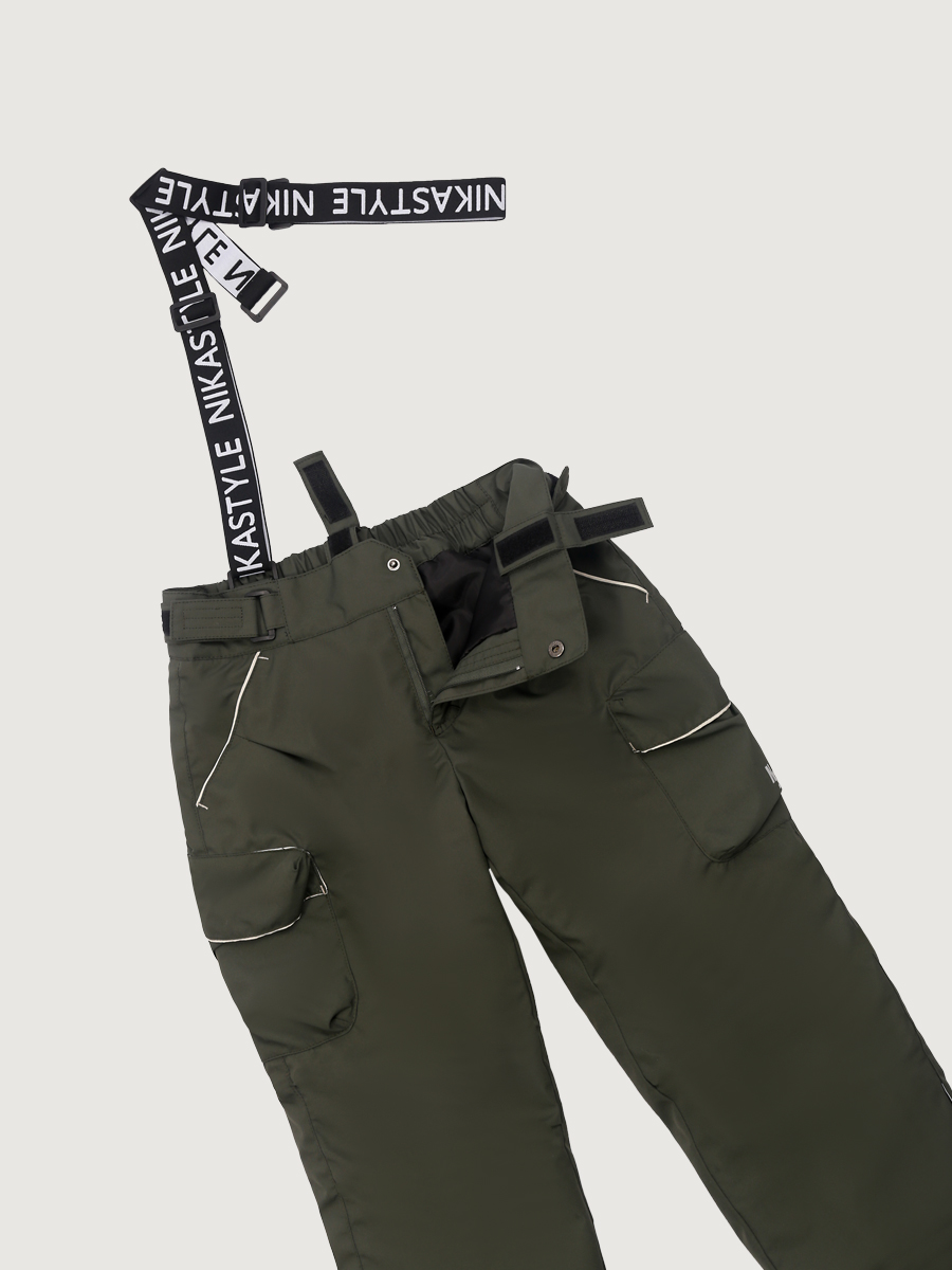 картинка Комплект утеплённый для мальчика NIKASTYLE 7м2925 Хаки Кешью от магазина детских товаров ALiSa