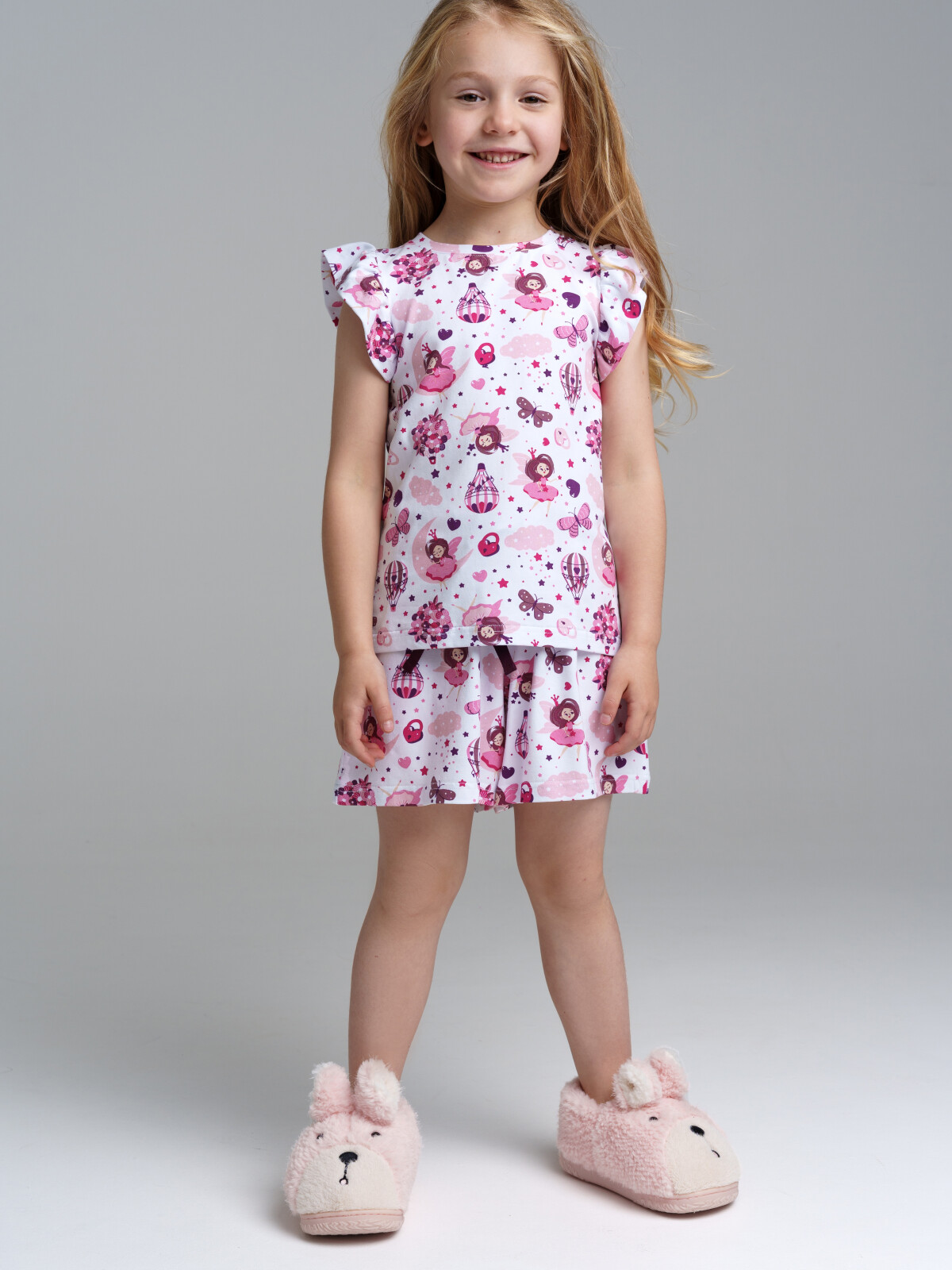 картинка Пижама для девочки PL 32322315 Белый розовый от магазина детских товаров ALiSa