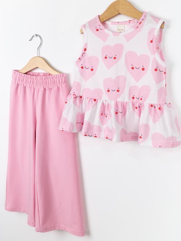 картинка Комплект для девочки Baby Boom КД560/1-К Сердечки + розовый от магазина детских товаров ALiSa