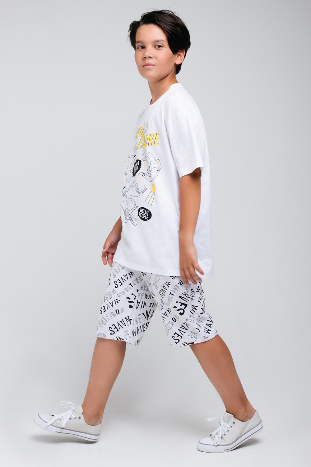 картинка Футболка для мальчика КБ 301787 белый к68 от магазина детских товаров ALiSa