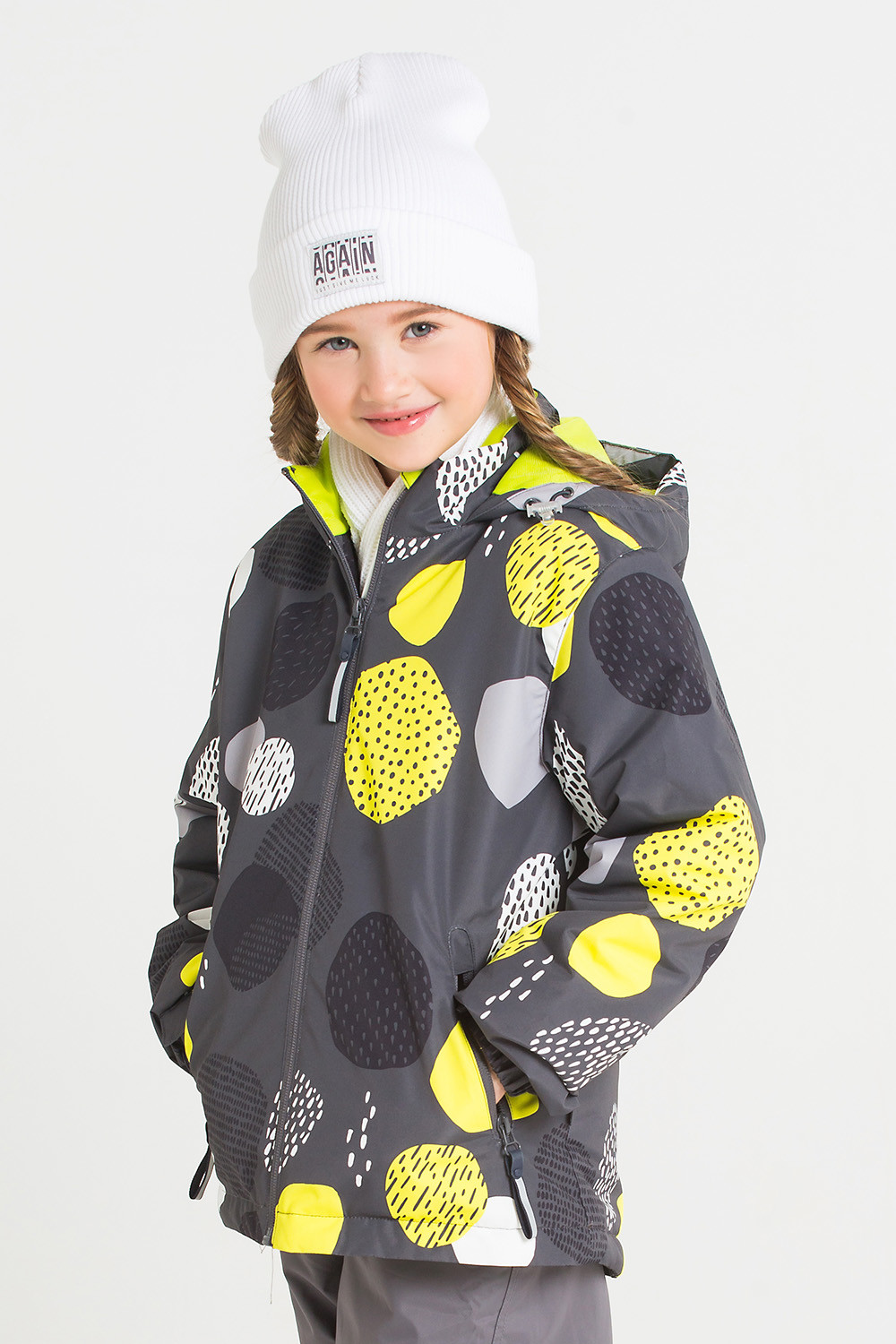 картинка Куртка демисезонная утепленная для девочки Crockid ВК 32068/н/3 ГР от магазина детских товаров ALiSa