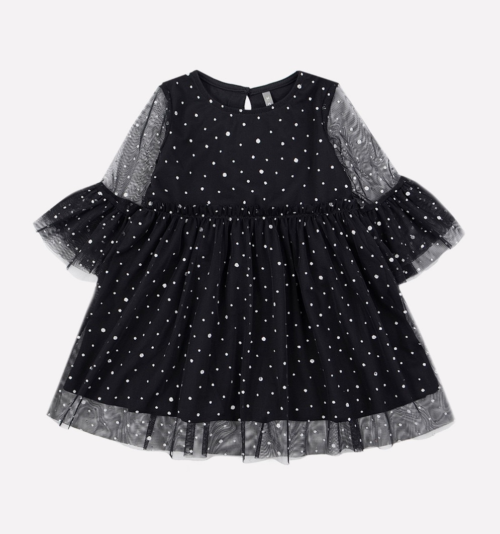 картинка Платье для девочки Crockid К 5579 черный от магазина детских товаров ALiSa