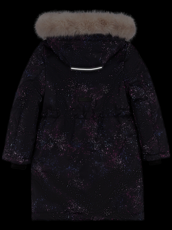 картинка Пальто зимнее для девочки NIKASTYLE 6з1824 Черный фуксия от магазина детских товаров ALiSa