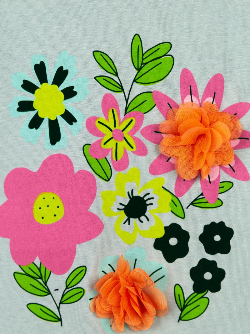 картинка Футболка для девочки Baby Boom Ф106/2-К Б106 Мята от магазина детских товаров ALiSa