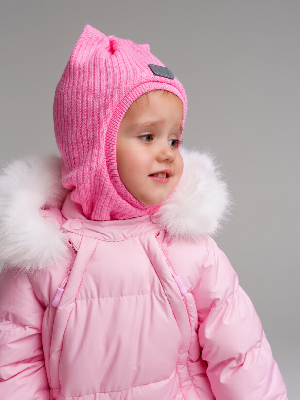 картинка Шлем утепленный для девочки PL 32329039 Розовый от магазина детских товаров ALiSa