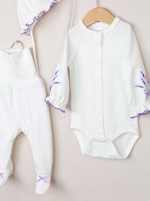 картинка Комплект для девочки Baby Boom КН179/1-И Лаванда + Молоко я738 от магазина детских товаров ALiSa