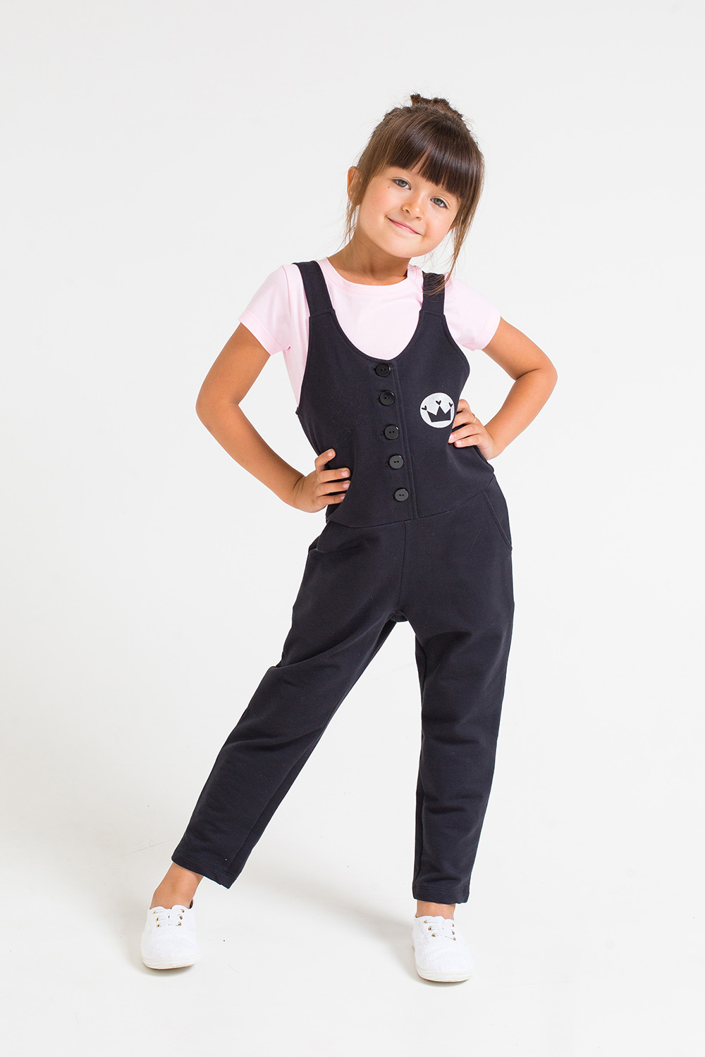 картинка Комбинезон для девочки Crockid КР 6302 черный к235 от магазина детских товаров ALiSa