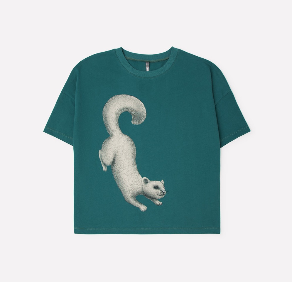 картинка Футболка для девочки КБ 301537 изумруд к57 от магазина детских товаров ALiSa