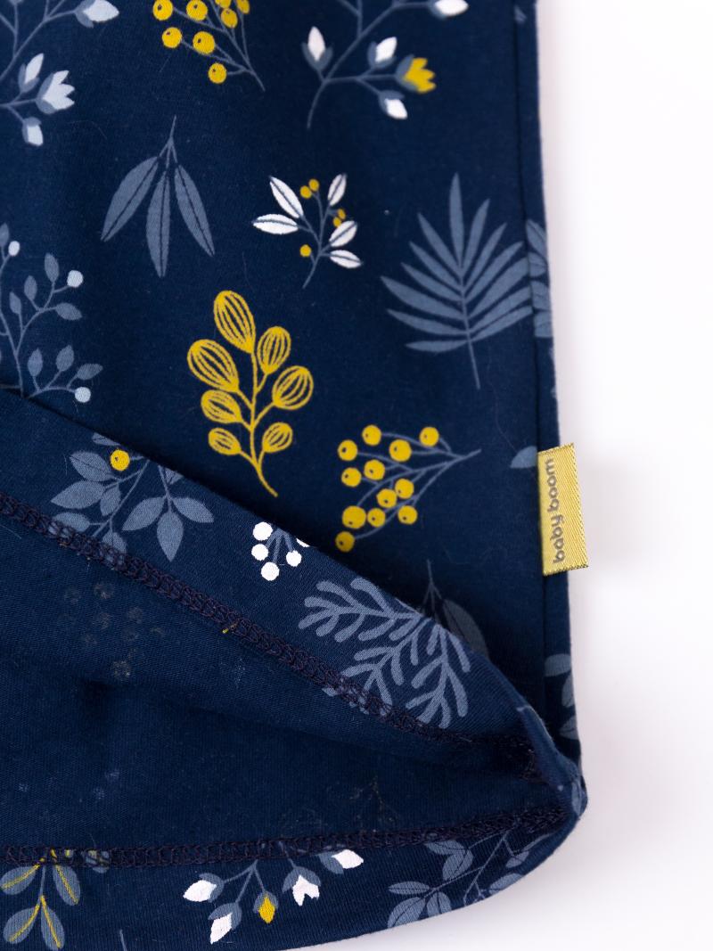 картинка Платье для девочки Baby Boom С192/1-К Веточки на синем от магазина детских товаров ALiSa