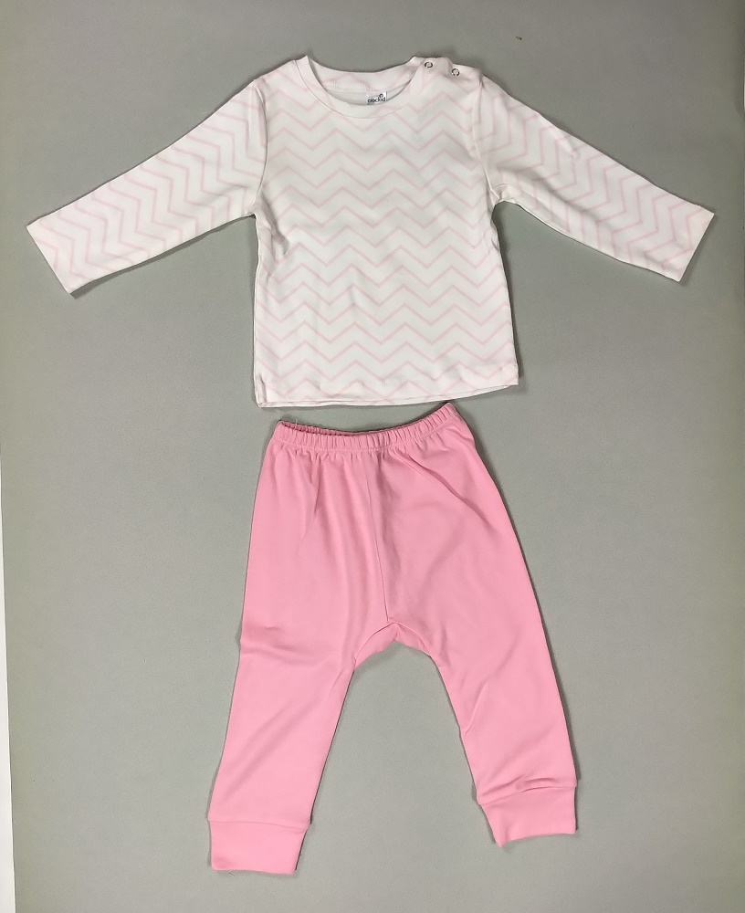 картинка Комплект для девочки Crockid К 2583 розовый зигзаг на сахаре + розозовый от магазина детских товаров ALiSa