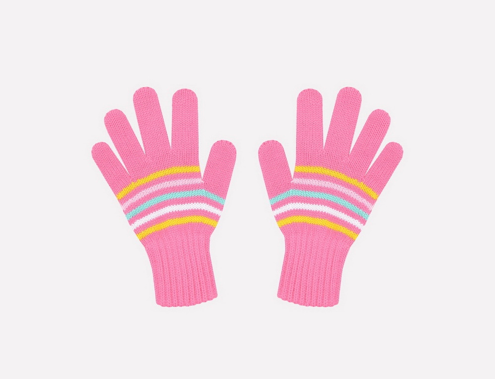 картинка Перчатки для девочки Crockid К 110 насыщенный коралл от магазина детских товаров ALiSa