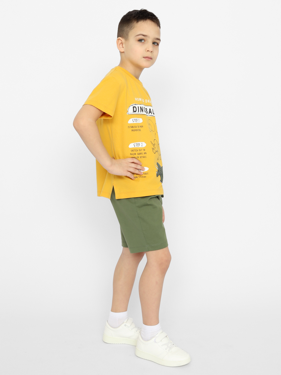 картинка Футболка для мальчика Cherubino CSKB 63654-30 Желтый от магазина детских товаров ALiSa