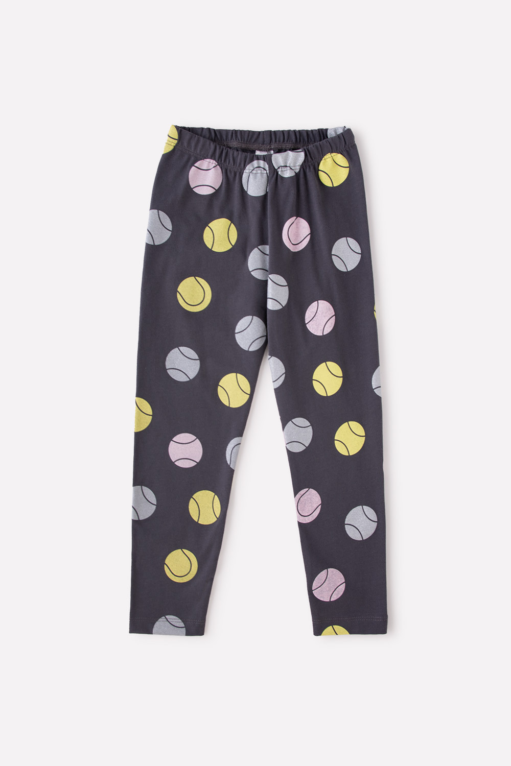 картинка Бриджи для девочки Crockid КР 4074 темно-серый, теннисные мячи к338 от магазина детских товаров ALiSa