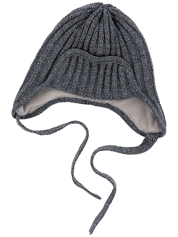 картинка Шапка ушанка утепленная для мальчика NIKASTYLE 11з15924 Антрацит от магазина детских товаров ALiSa