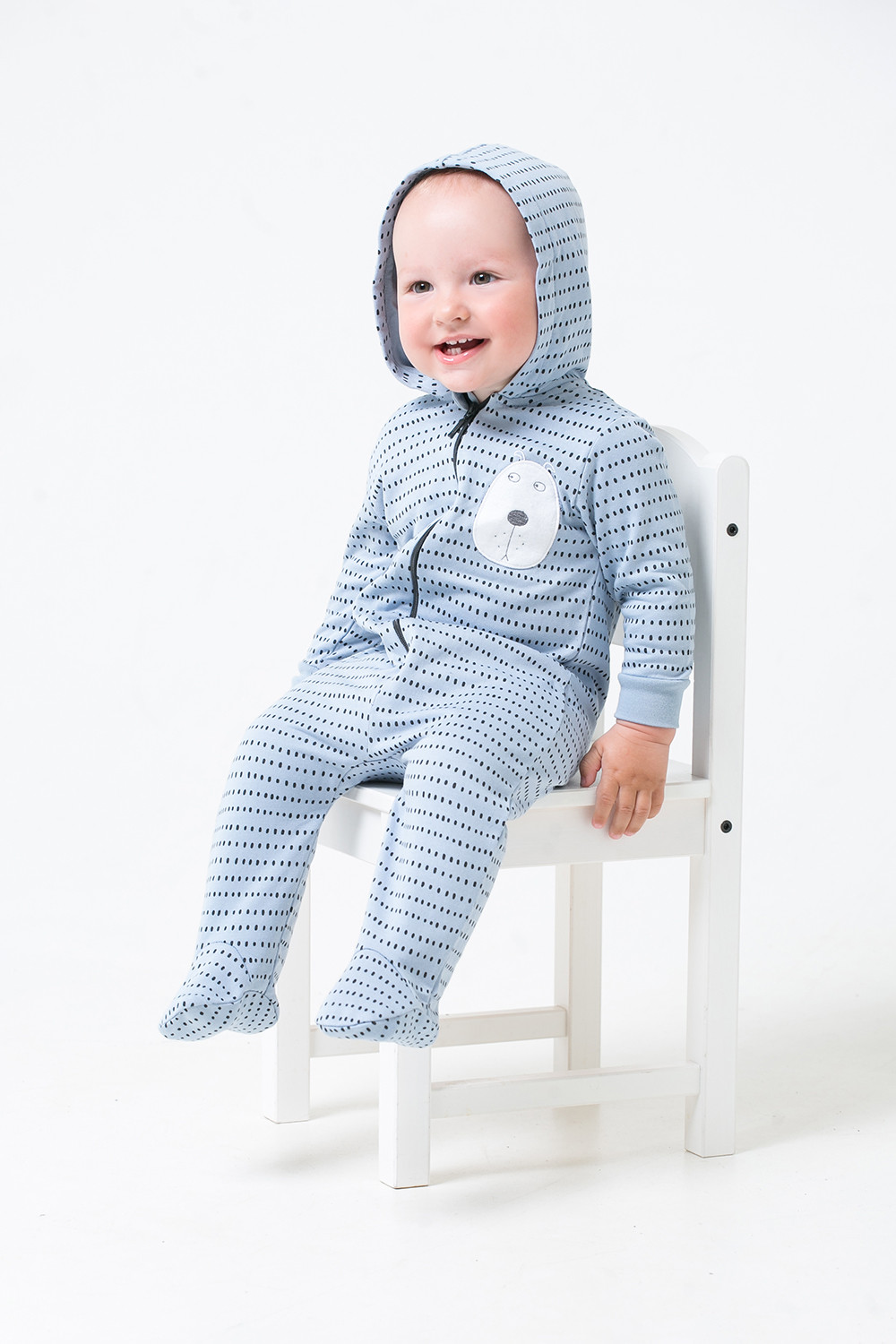 картинка Комбинезон для мальчика Crockid К 6344 шерстка на пыльно-синем от магазина детских товаров ALiSa