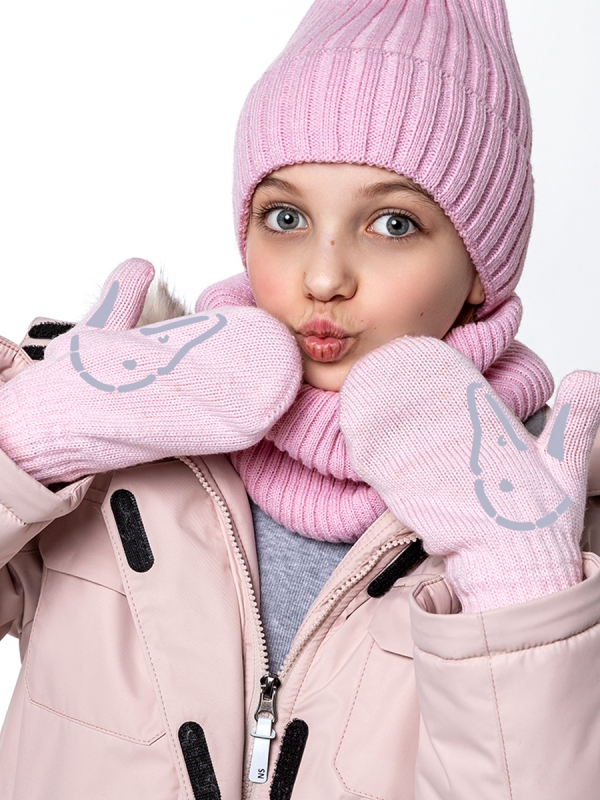 картинка Варежки детские NIKASTYLE 14з17025 Светло розовый от магазина детских товаров ALiSa