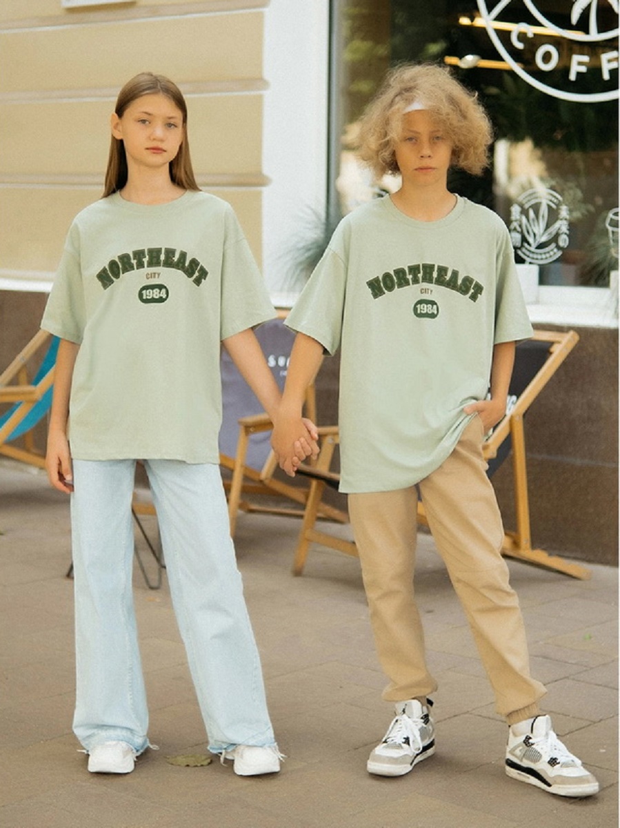 картинка Футболка детская Youlala YLA 1657100203 Ментол от магазина детских товаров ALiSa