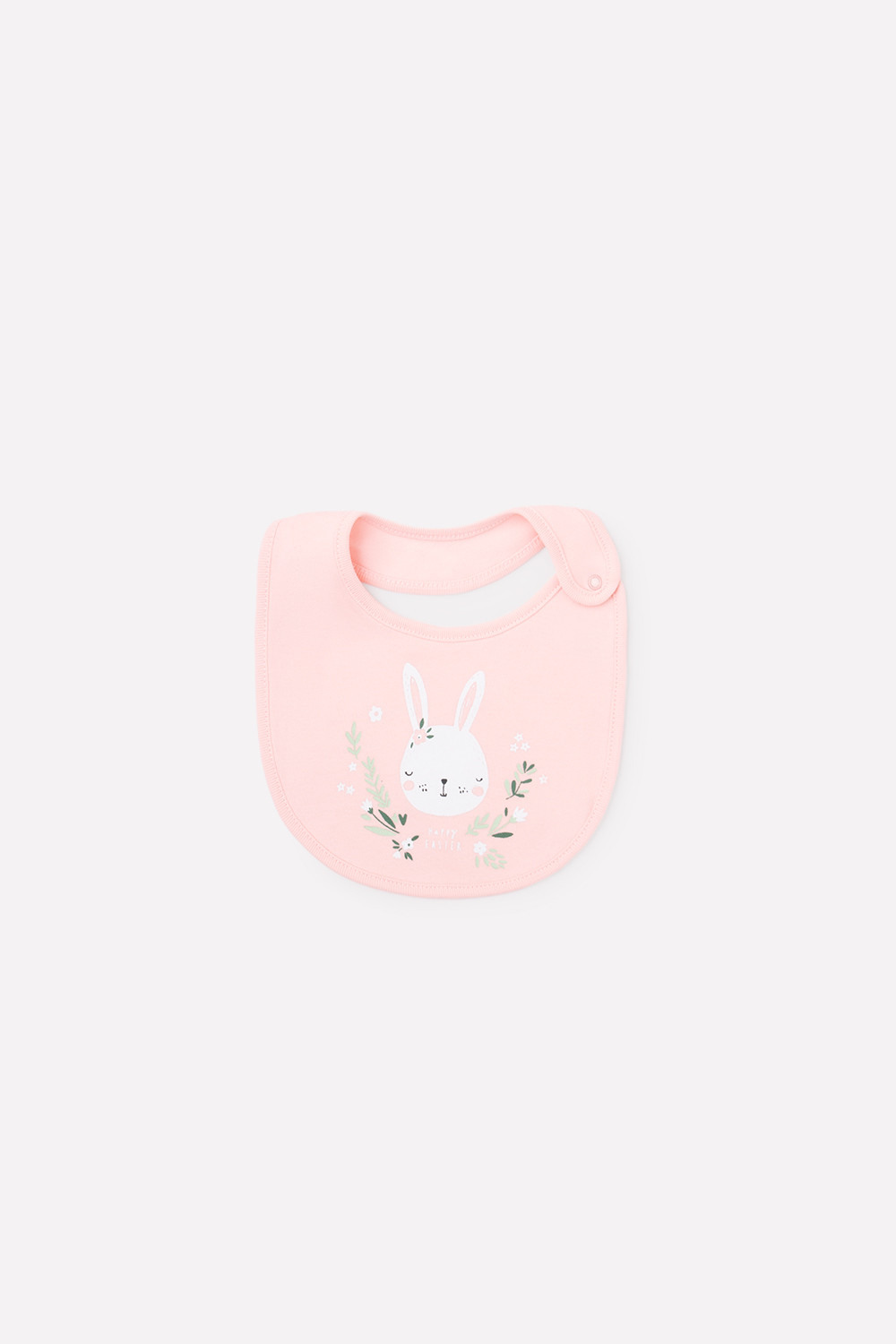 картинка Фартук-нагрудник для девочки Crockid К 8502 светло-розовый (зайчики в цветах) от магазина детских товаров ALiSa