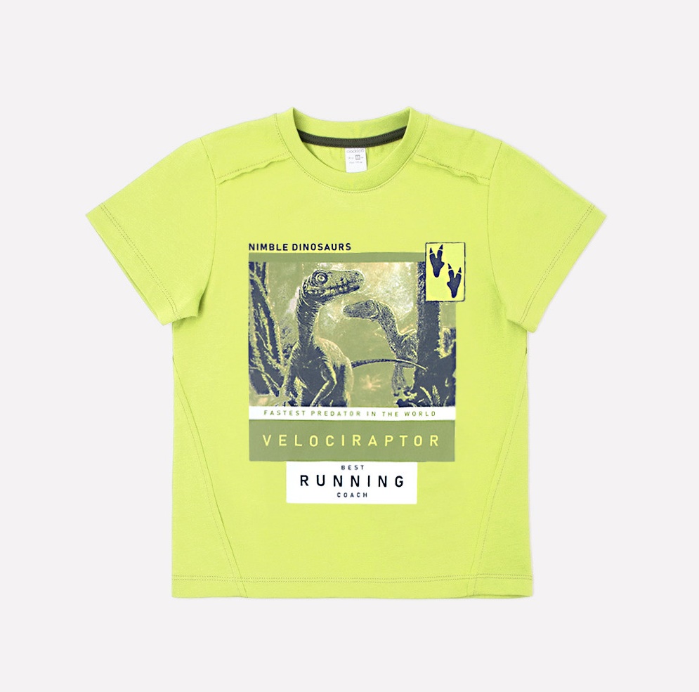 картинка Футболка для мальчика Crockid К 301125 фисташковый к1251 от магазина детских товаров ALiSa