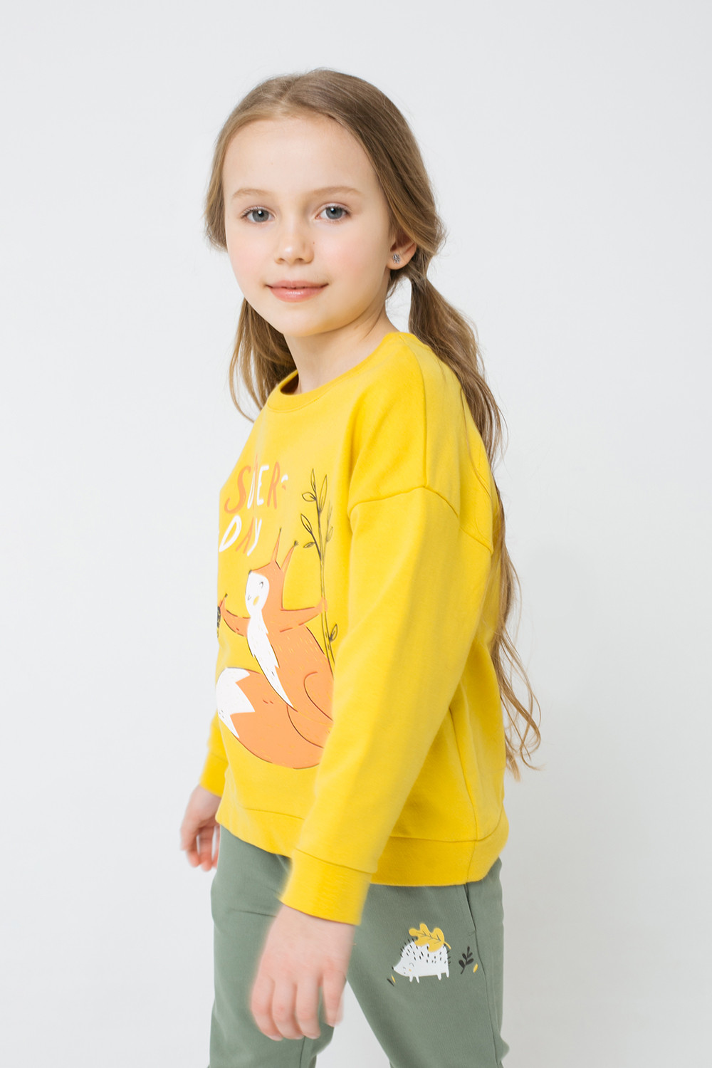 картинка Джемпер для девочки Crockid К 301383 светлая горчица к1270 от магазина детских товаров ALiSa