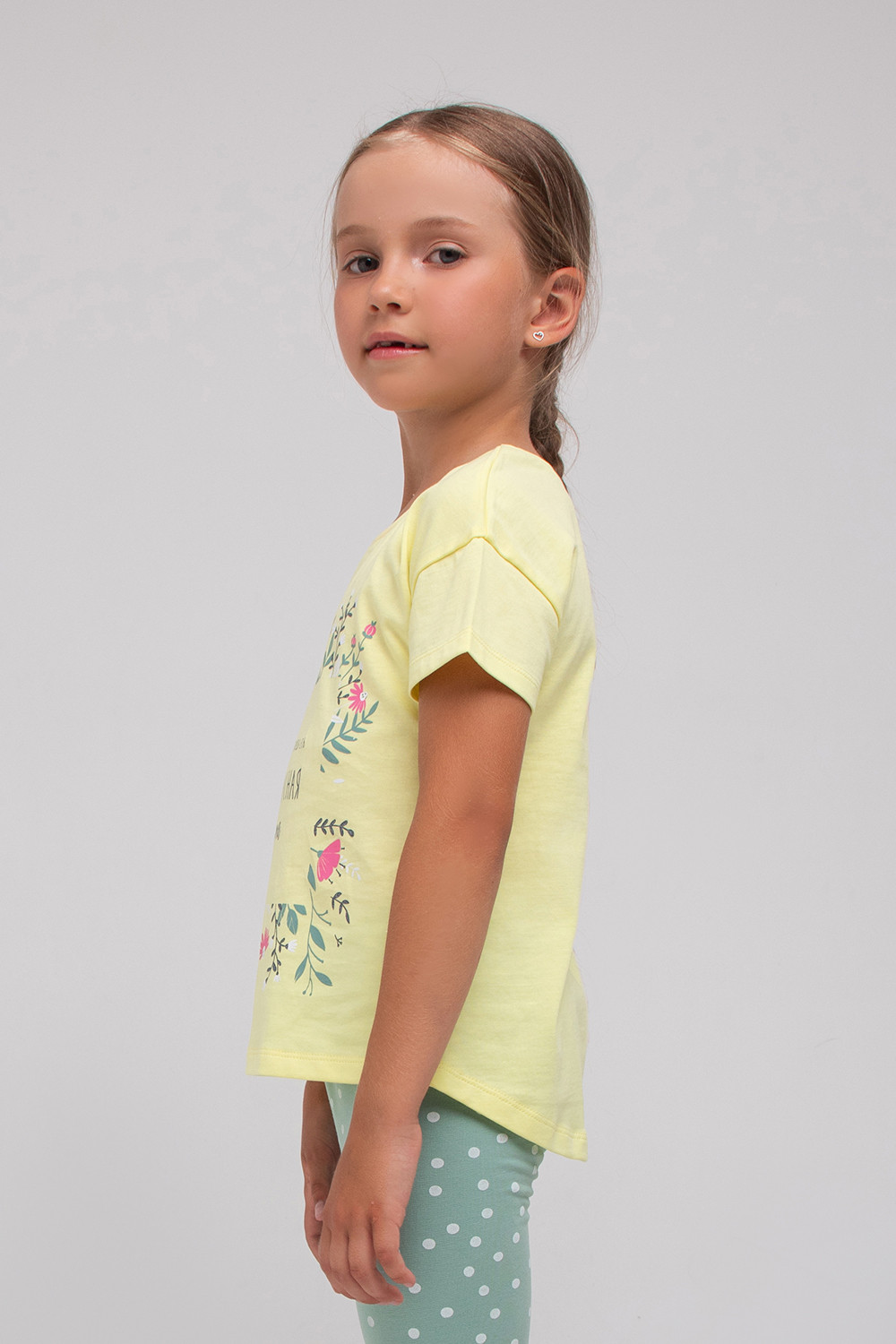 картинка Футболка для девочки Crockid К 301718 бледно-желтый к1280 от магазина детских товаров ALiSa
