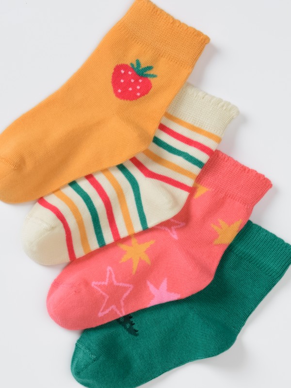 картинка Носки для девочки Artie 4 пары 4-3d960 Оранжевый от магазина детских товаров ALiSa