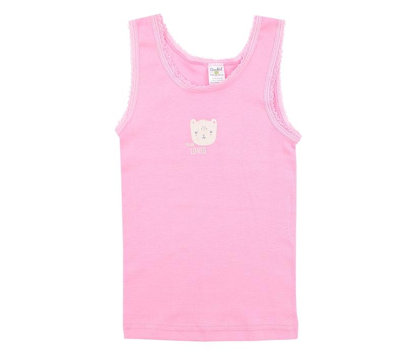 картинка Майка для девочки Crockid К 1077 розовая вишня от магазина детских товаров ALiSa