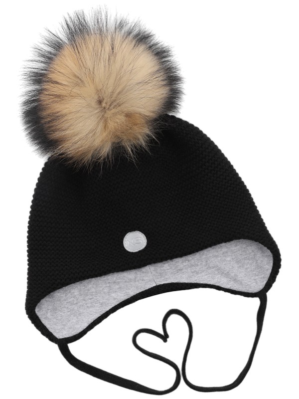 картинка Шапка утепленная для мальчика NIKASTYLE 11з15524 Черный от магазина детских товаров ALiSa