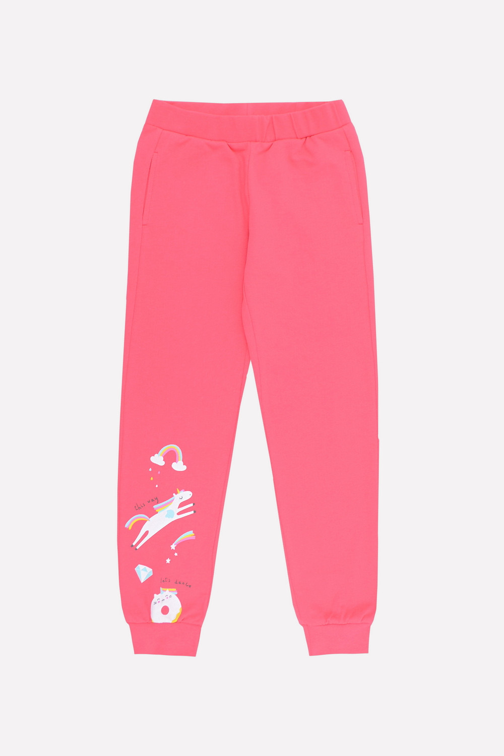 картинка Брюки для девочки Crockid К 4887 клюква от магазина детских товаров ALiSa