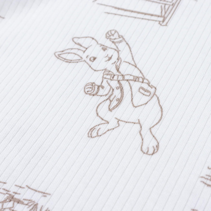 картинка Сорочка для девочки Youlala 1617200201 Молочный зайчики от магазина детских товаров ALiSa