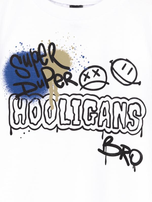 картинка Футболка для мальчика Baby Boom Ф136/4-К Белый Б120 от магазина детских товаров ALiSa