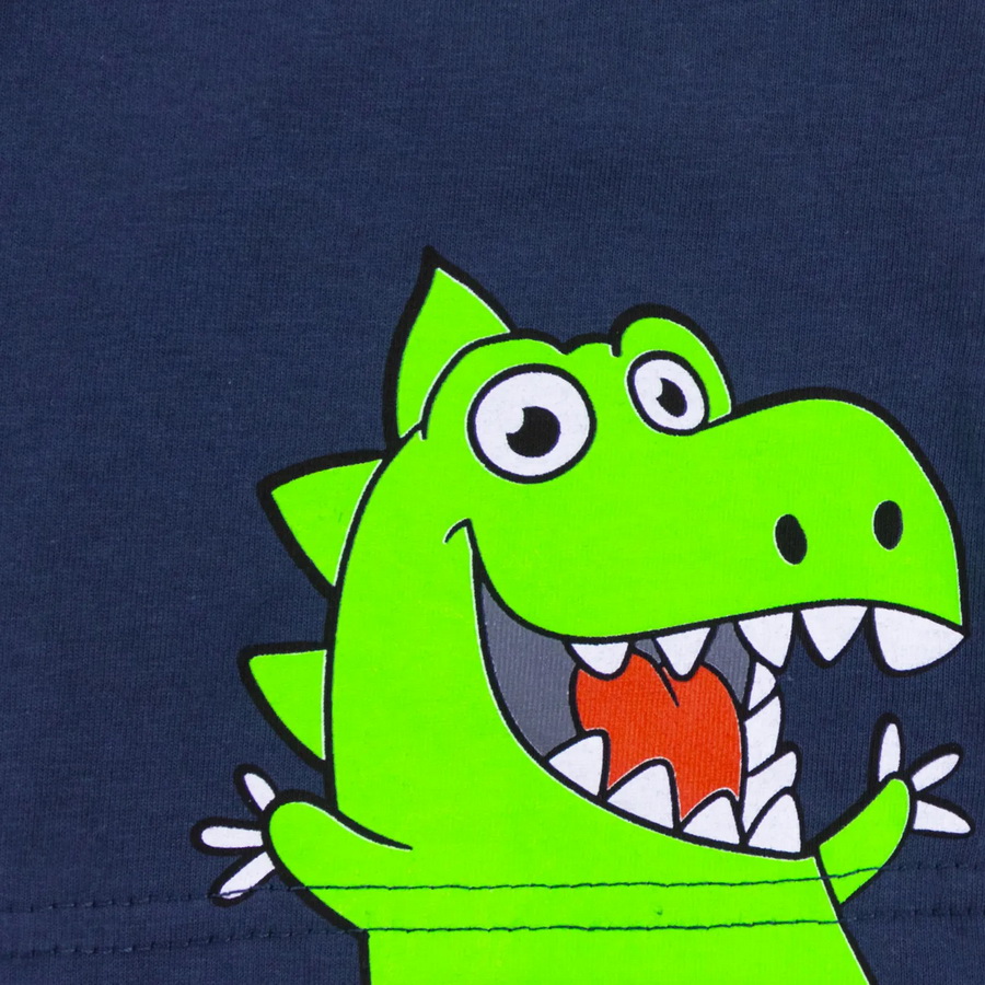 картинка Комплект для мальчика YLA 7752102606 Серый динозавры + синий от магазина детских товаров ALiSa