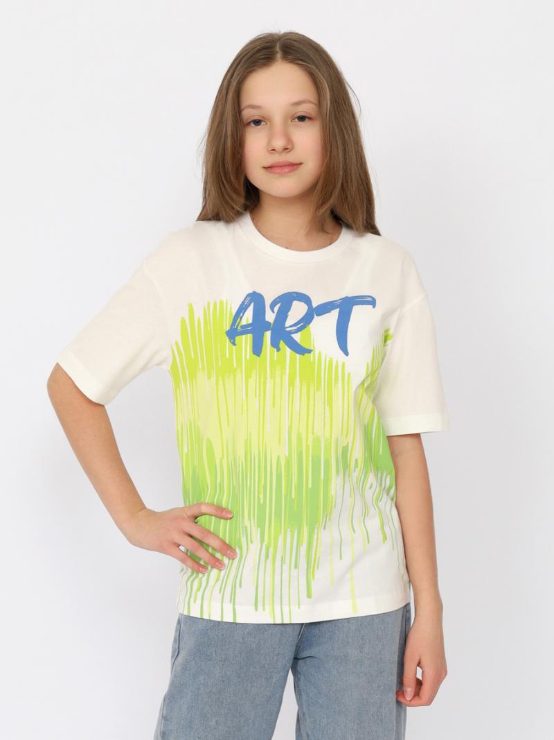 картинка Футболка для девочки CRB CSJG 63757-21-394 Экрю от магазина детских товаров ALiSa