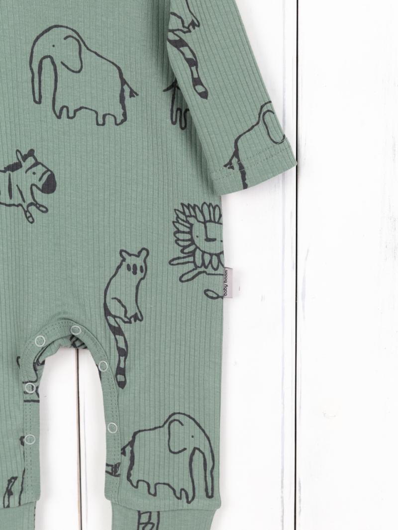 картинка Комбинезон для мальчика Baby Boom К383/3-К Сафари на шалфее я736 от магазина детских товаров ALiSa