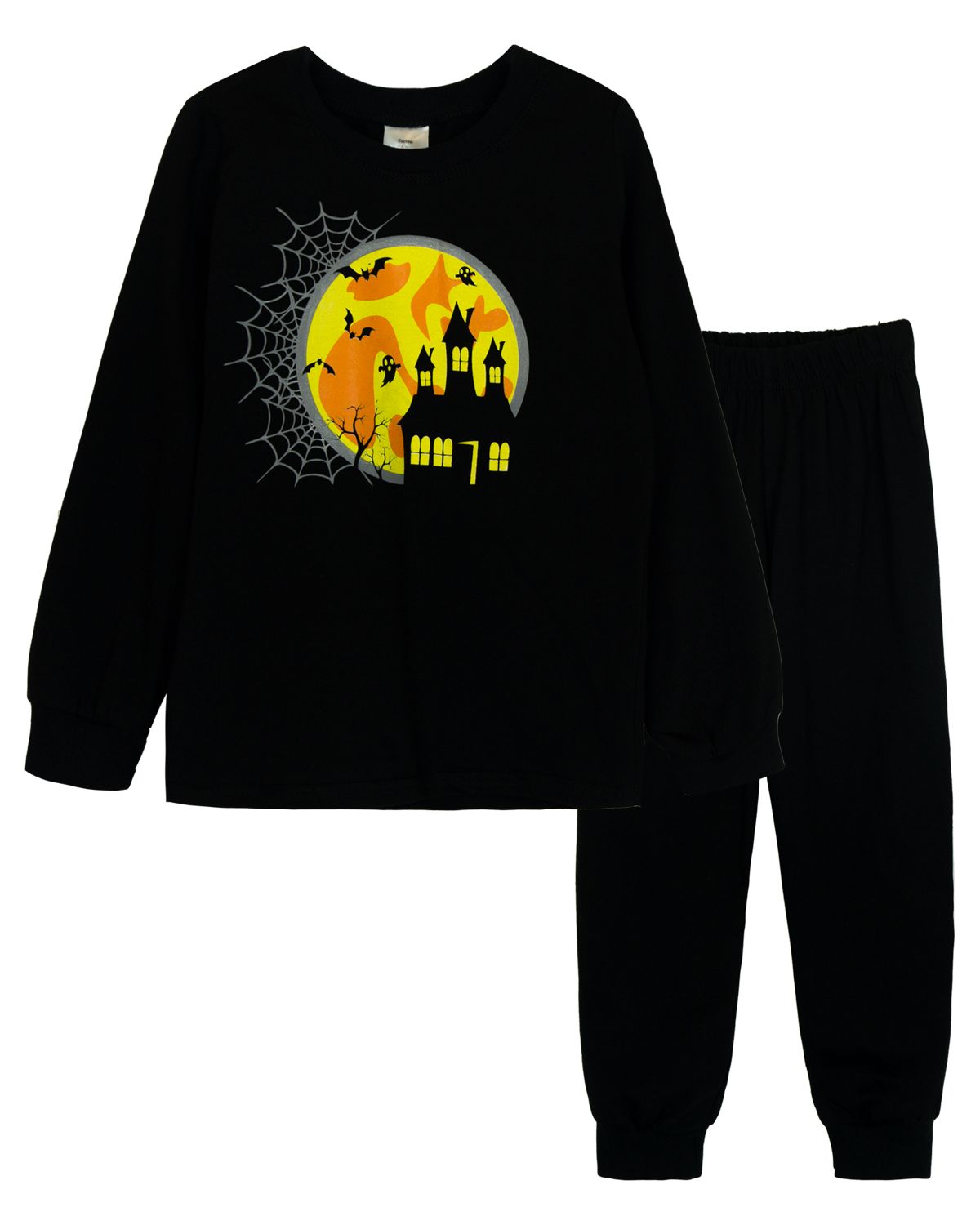 картинка Пижама детская Let's go LG 91246 Хэллоуин Черный от магазина детских товаров ALiSa