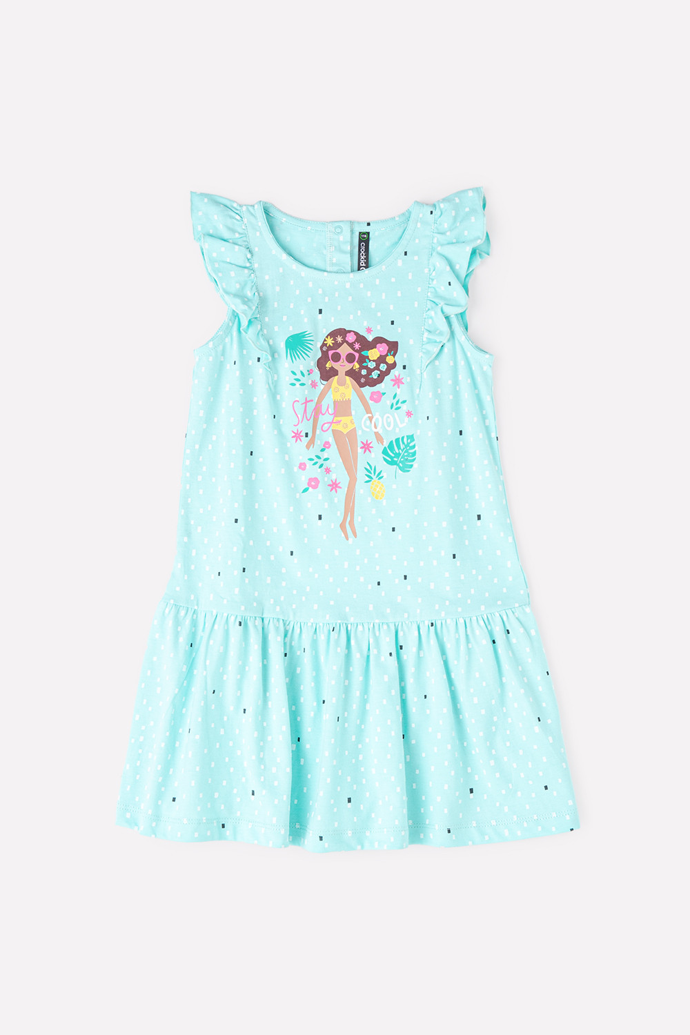 картинка Платье для девочки Crockid КР 5673 минт, дождик к277 от магазина детских товаров ALiSa