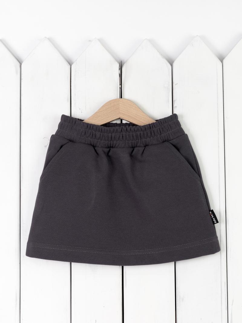 картинка Юбка для девочки Baby Boom Ю8/7-Ф Графит от магазина детских товаров ALiSa