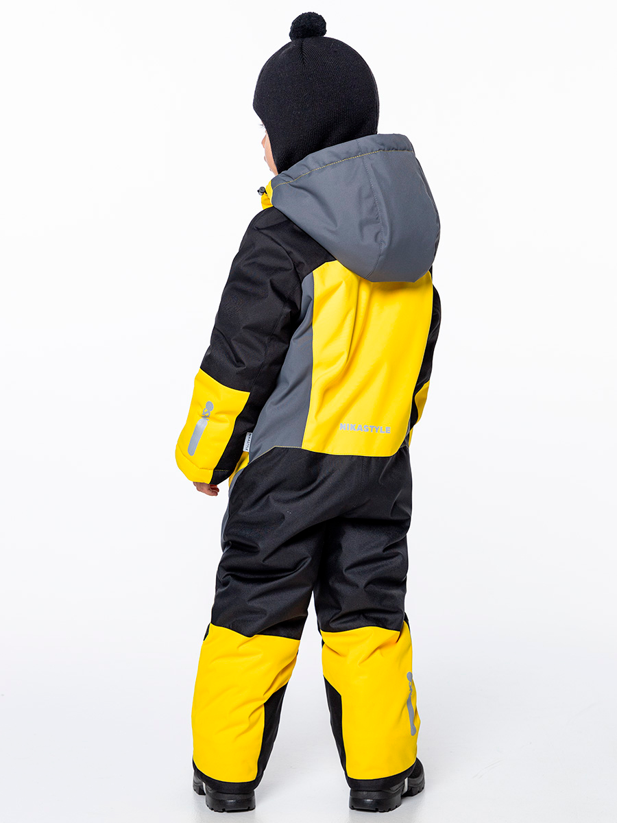 картинка Комбинезон зимний для мальчика NIKASTYLE 8з6524 Желтый черный от магазина детских товаров ALiSa