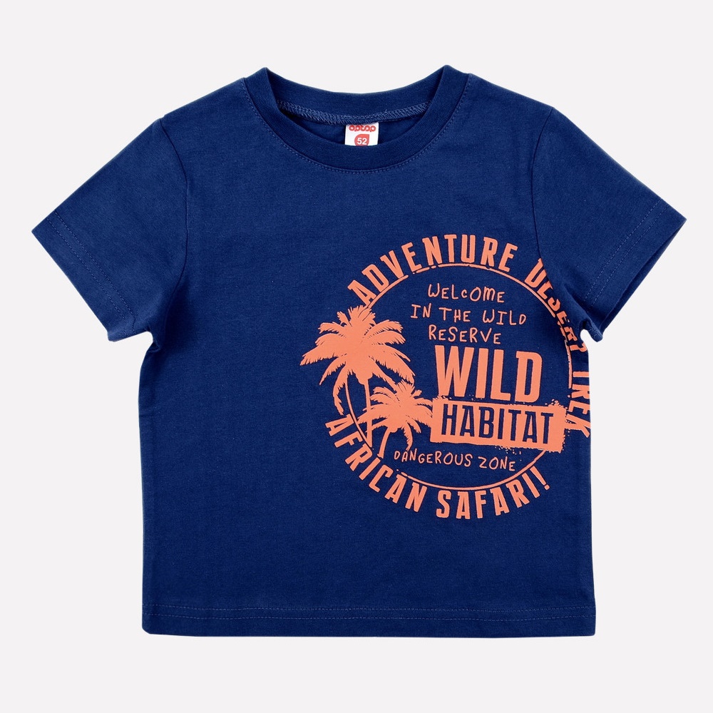 картинка Футболка для мальчика Crockid К 300676 полуночно-синий от магазина детских товаров ALiSa