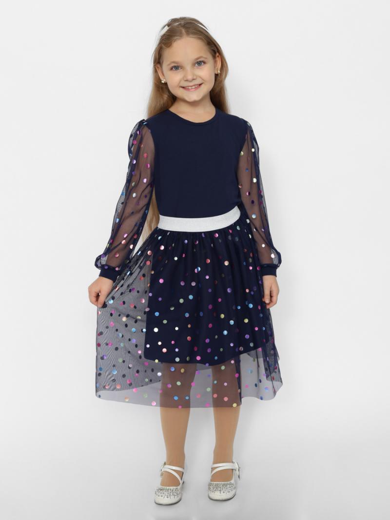 картинка Джемпер для девочки Cherubino CWKG 63632-41 Темно-синий от магазина детских товаров ALiSa