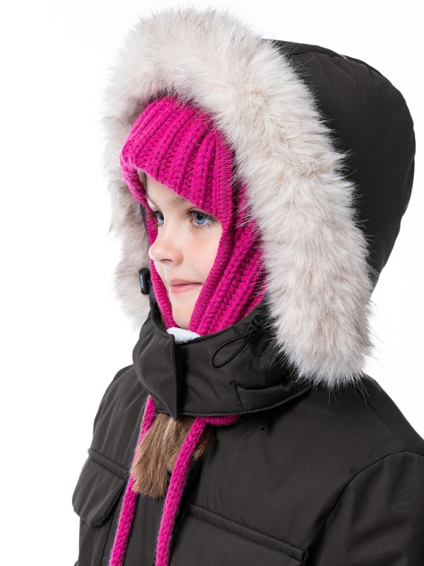 картинка Комбинезон зимний для девочки NIKASTYLE 8з6624 з24 Черный шоколад от магазина детских товаров ALiSa