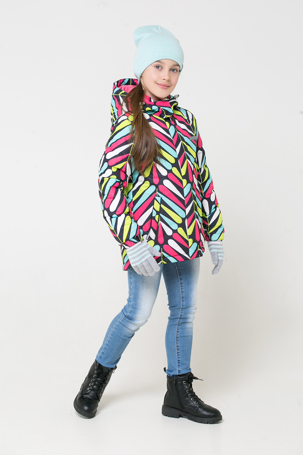 картинка Куртка зимняя для девочки Crockid ВК 38045/н/2 ГР от магазина детских товаров ALiSa