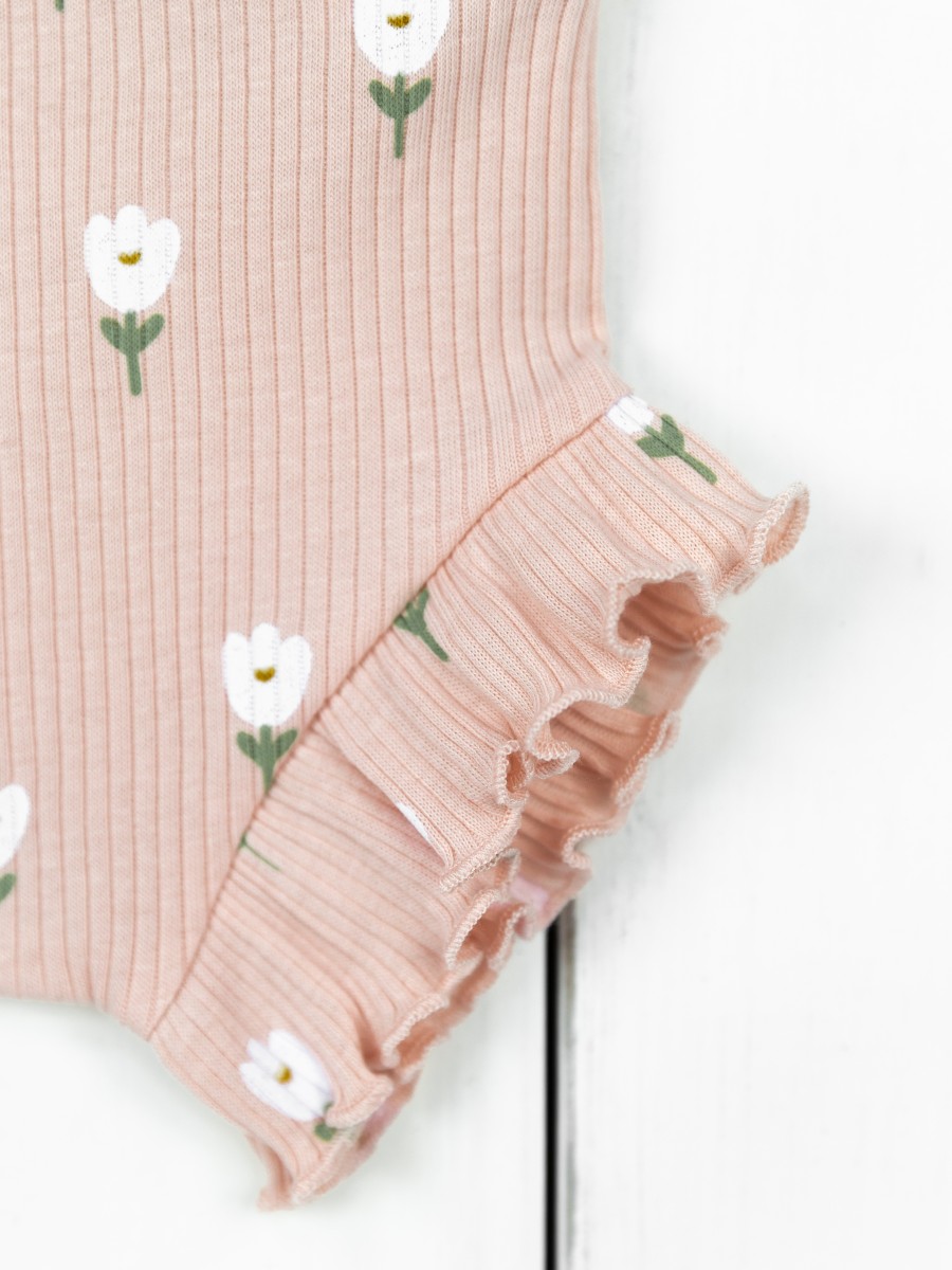 картинка Трусы для девочки Baby Boom П69/23-К Белые тюльпаны от магазина детских товаров ALiSa