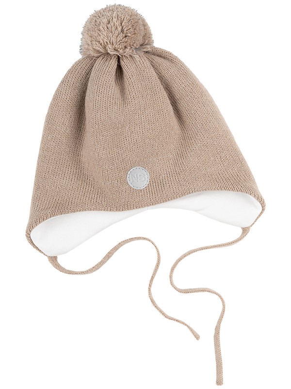 картинка Шапка утепленная для девочки NIKASTYLE 11з15424 Беж от магазина детских товаров ALiSa