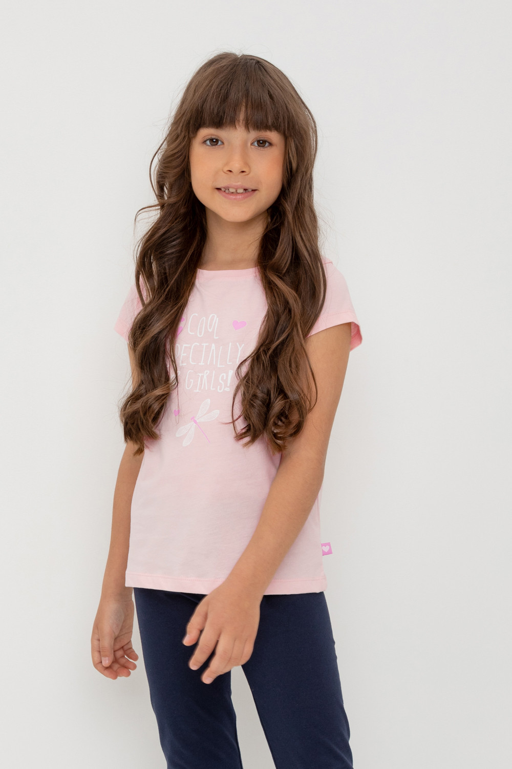 картинка Футболка для девочки Crockid К 301942 бежево-розовый от магазина детских товаров ALiSa